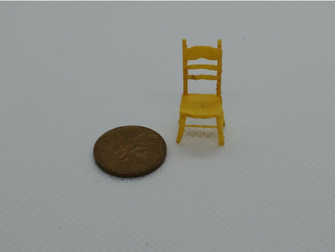 Image of Two simple country chairs (quarter scale / 28mm)