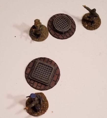Image of Sewer Access Markers for 28mm Gaming