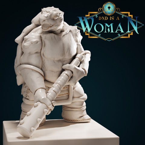 Image of Tortle Barbarian - Coballasa - 28/32mm and 75mm