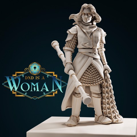Image of Human Cleric - Dorothea - 28/32mm and 75mm