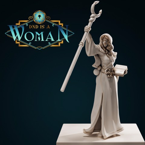 Image of Drow Wizard - Lucasina - 28/32mm and 75mm