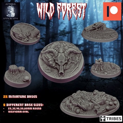 Image of Wild Forest Bases (Pre-supported//Terrain props)