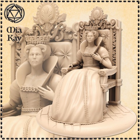 Image of Queen with Throne