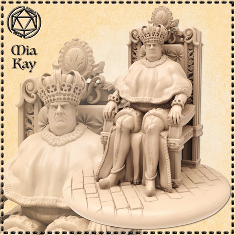 Image of King with Throne
