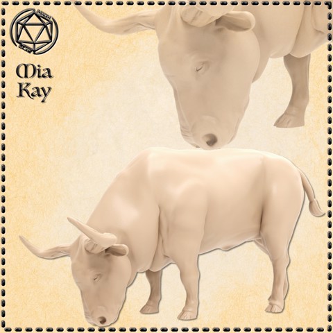 Image of Ox - Grazing