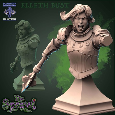 Image of Elleth, Obsidian Knight - BUST