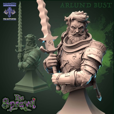 Image of Arlund, Obsidian Knight - BUST