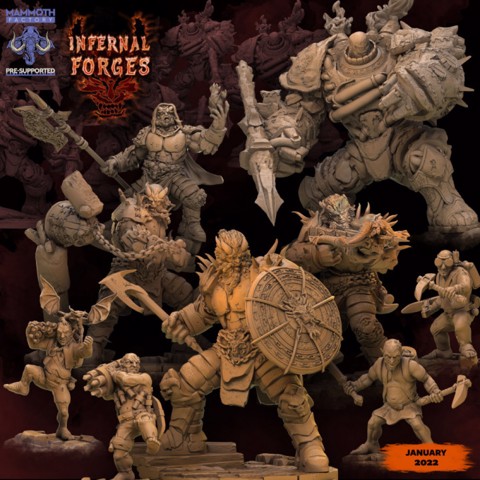 Image of INFERNAL FORGES - JAN22 Collection (+ Quality 5e Adventure PDF)