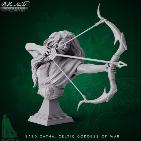 Image of Babd Catha, Celtic Goddess of War | Bust