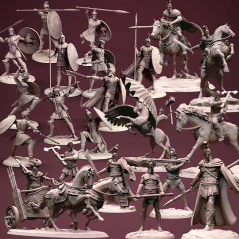 Image of Greek warrior pack