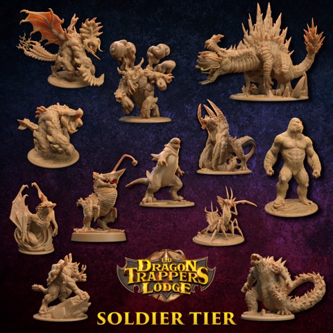 Image of Kaiju of the Rift | Soldier Tier | PRESUPPORTED | Legacy Models Included