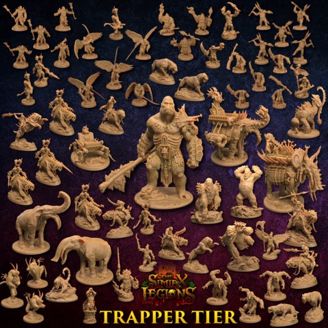 Image of The Simiax Legions | Trapper Tier | PRESUPPORTED | Legacy Models Included