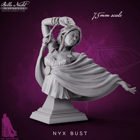 Image of Nyx, Greek Goddess of Night | Bust