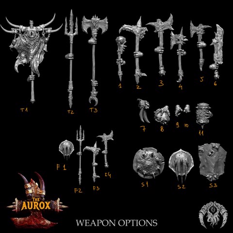 Image of Weapon Set - Aurox Warriors