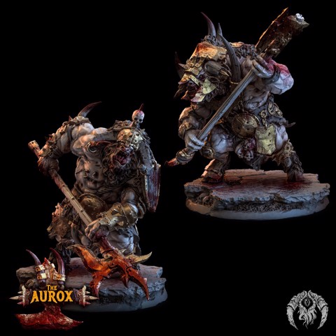 Image of Aurox Warriors x 2 - Great Weapons