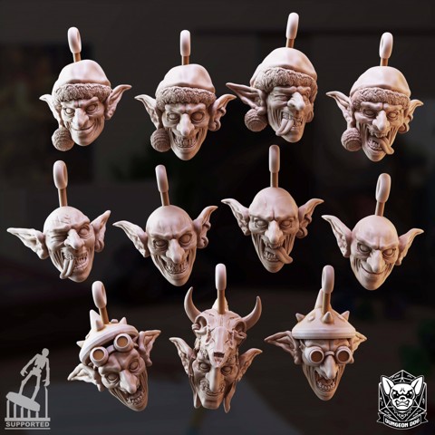 Image of Goblin Heads (Pendant)