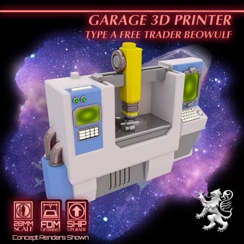 Image of Garage 3D Printer - Type A Free Trader Beowulf