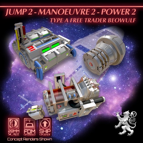 Image of Jump 2 - Manoeuvre 2 - Power 2 - Type A Free Trader Beowulf