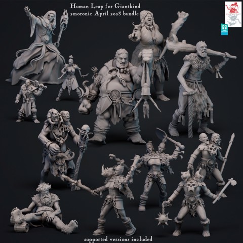 Image of Human Leap for Giantkind - Giants, Ettins, Orcs and Wizard bundle 28