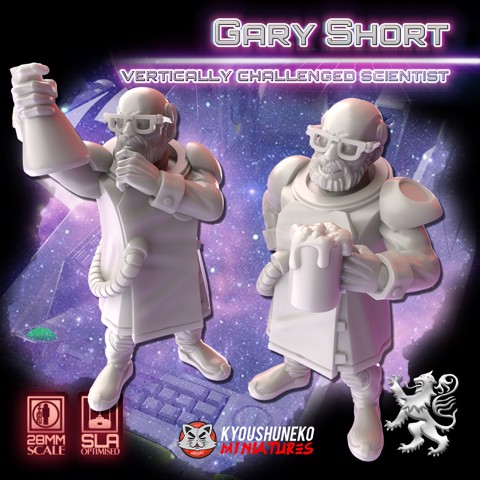 Image of Gary Short - 28mm Vertically Challenged Scientist