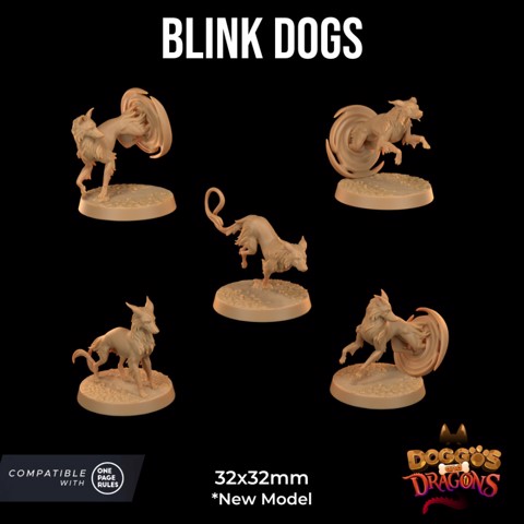 Image of Blink Dogs | PRESUPPORTED | Doggos and Dragons