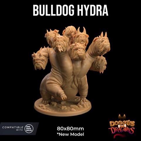 Image of Bulldog Hydra | PRESUPPORTED | Doggos and Dragons