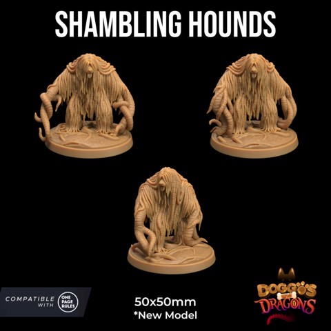 Image of Shambling Hounds | PRESUPPORTED | Doggos and Dragons
