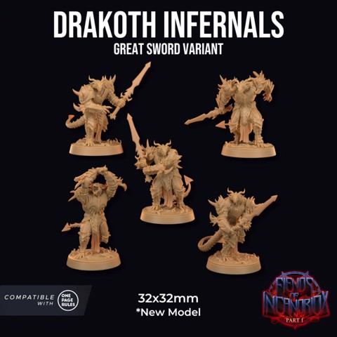 Image of Drakoth Infernals | PRESUPPORTED | Fiends of Incadriox