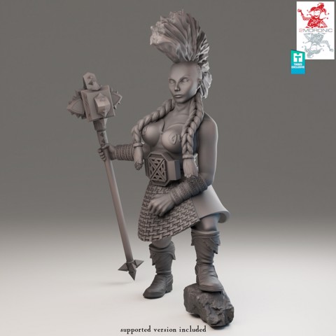Image of Dwarf Slayer Female - 32 and 75mm versions