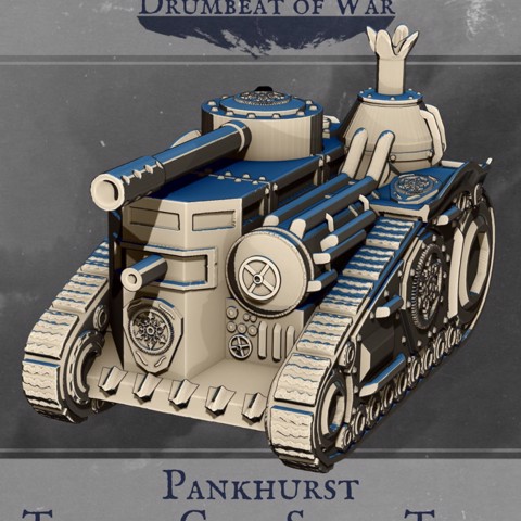 Image of KS4PNK3 – Pankhurst Thrasos Class Steam Tank