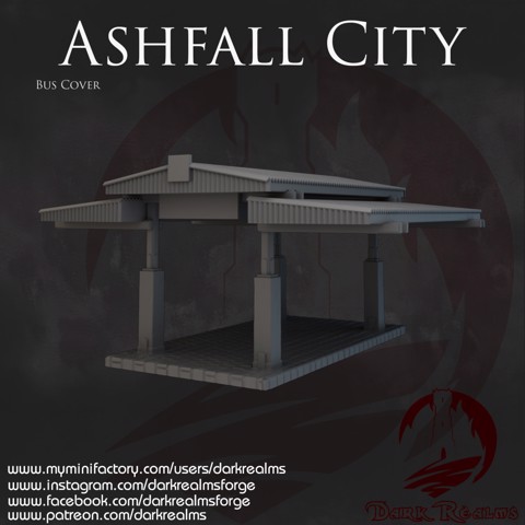Image of Dark Realms - Ashfall City - Bus Cover