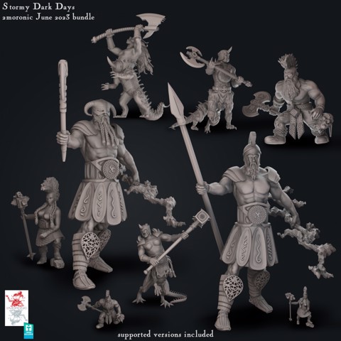 Image of Stormy Dark Days - Storm Giant, Dragon Ogres and Dwarves bundle 30