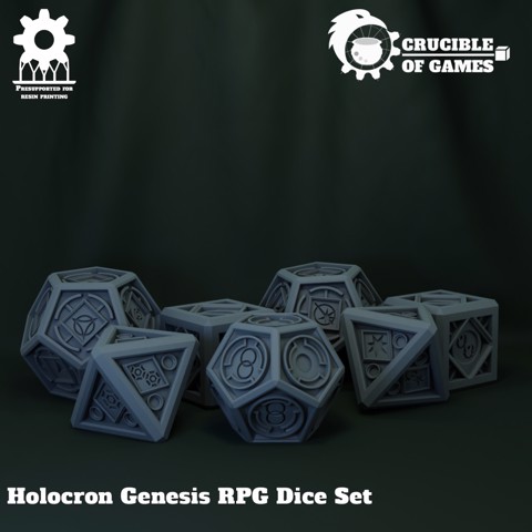 Image of Holocron Genesis RPG Dice Set
