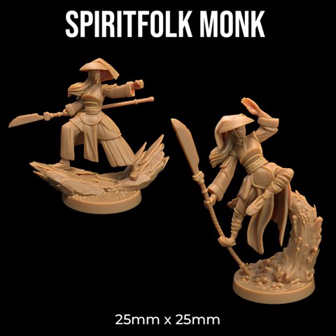 Image of Spiritfolk Monk | PRESUPPORTED | Masters of The Elements