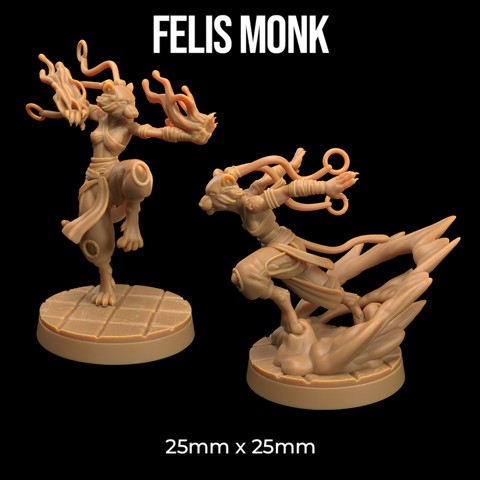 Image of Felis Monk | PRESUPPORTED | Masters of The Elements