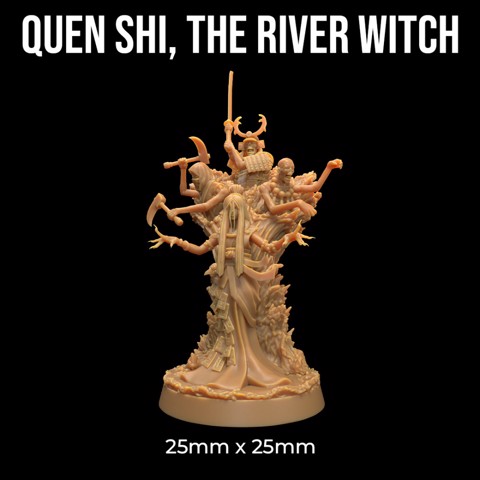 Image of Quen Shi, The River Witch | PRESUPPORTED | Masters of The Elements