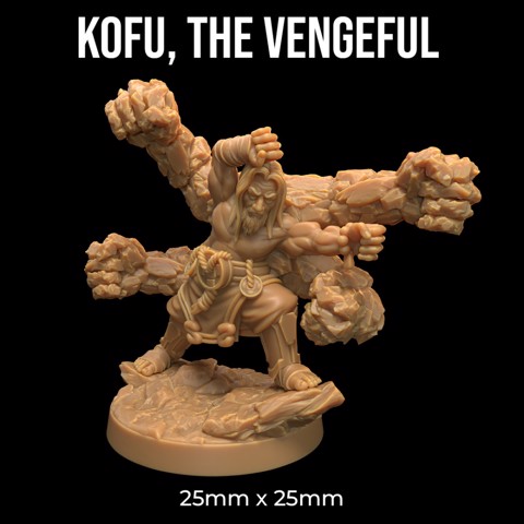 Image of Kofu, The Vengeful | PRESUPPORTED | Masters of The Elements