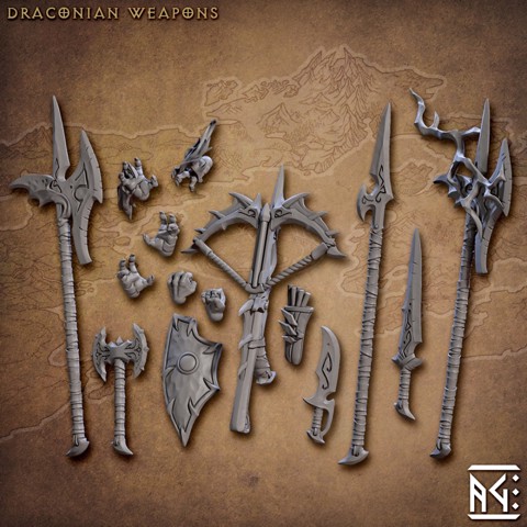 Image of Standalone Weapons and Hands (Draconian Scourge)