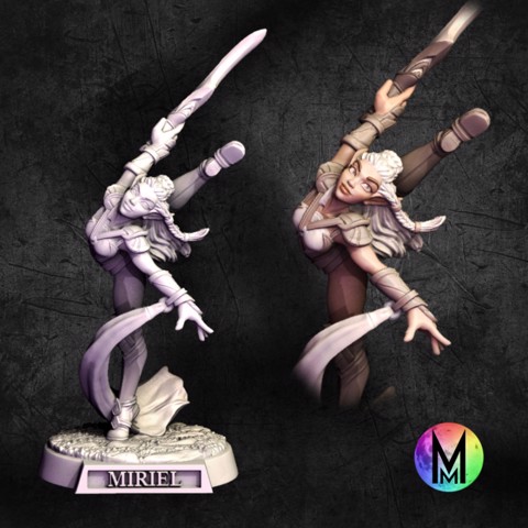 Image of Female Elf Blade Dancer - Miriel the Blade Dancer  (Female Blade Dancer)