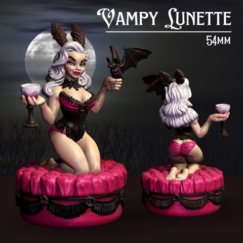 Image of Vampy Lunette - sexy haloween anthro model