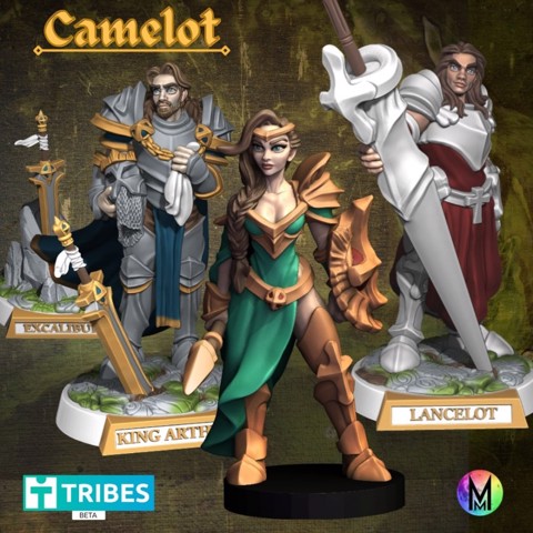Image of Camelot Pt1 ( King Arthur, Guenevere, Lancelot, and Excalibur) Artur, King of Camelot