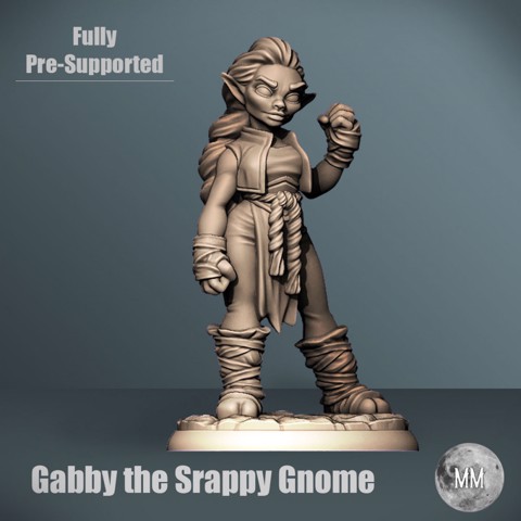 Image of Gnome - Gabby the Scrappy Gnome Monk