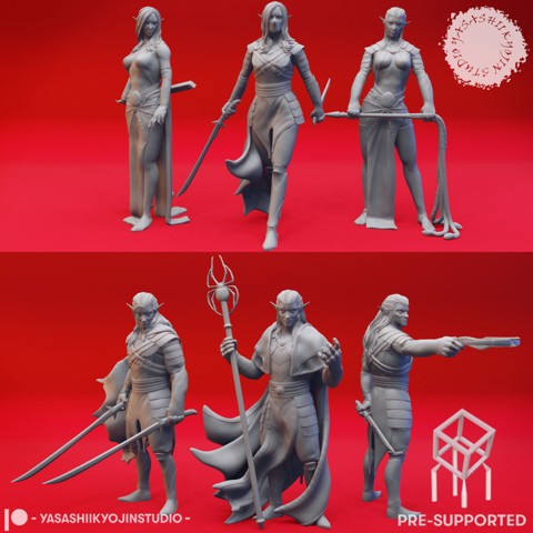 Image of Eclipse of Drow - Tabletop Miniatures (Pre-Supported)