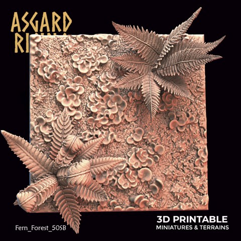 Image of Fern Forest - 50mm Square Base /Pre-supported/