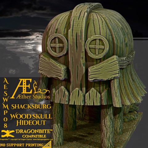 Image of AESWMP08 - Wood Skull Hideout