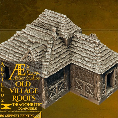 Image of AEVILL02 - Old Village Roofs