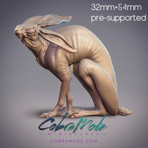 Image of Hairless Rabbit Creature - XiangTu Sacred Beast (Pre-Supported)