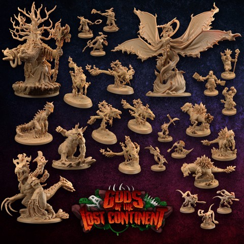 Image of Gods of the Lost Continent | Trapper Tier | PRESUPPORTED