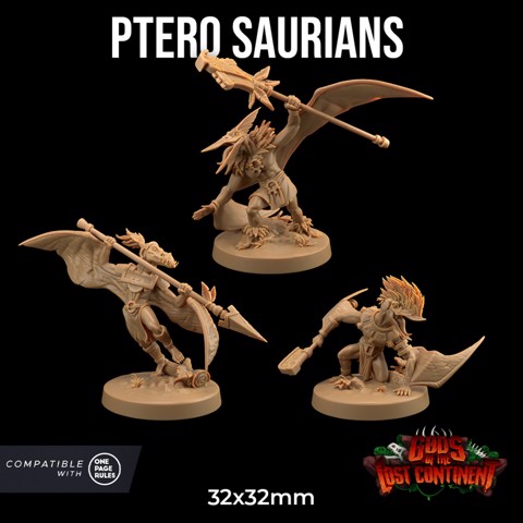 Image of Pteranodon Saurian  | PRESUPPORTED | Gods of the Lost Continent