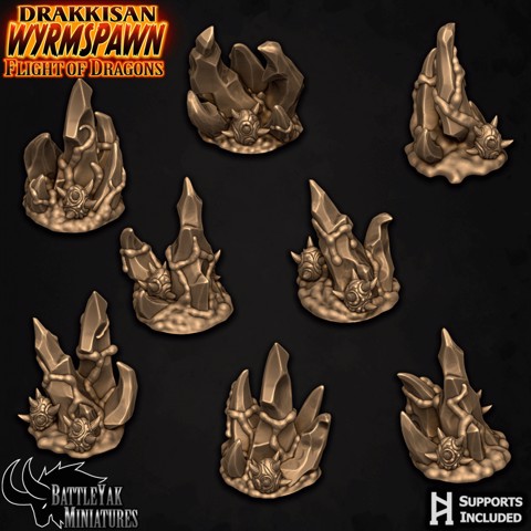 Image of Drakkisan Wyrmspawn Customization & Terrain Set
